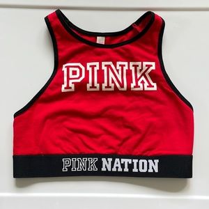 VS PINK NATION Racerback Sports Bra Size S